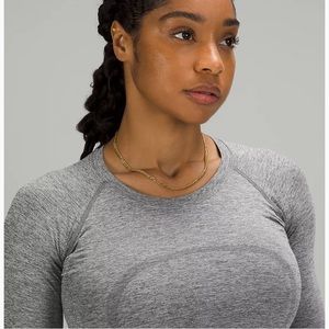 LuluLemon Swiftly Tech Long Sleeve Shirt 2.0 Size 6 Gray